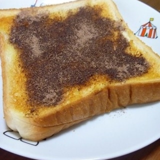 朝食に甘いものを　食パンでココアパン